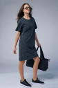 Kadın Antrasit Yıkamalı Washed Oversize Elbise | 3914 - 9