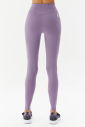 Kadın Mor Pamuklu Yüksek Bel Basic Esnek ve Spor Tayt 0108 - 6