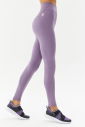 Kadın Mor Pamuklu Yüksek Bel Basic Esnek ve Spor Tayt 0108 - 1