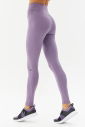 Kadın Mor Pamuklu Yüksek Bel Basic Esnek ve Spor Tayt 0108 - 5