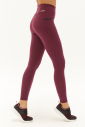 Kadın Mürdüm Yüksek Bel Cepli Esnek ve Toparlayıcı Cepli Sporcu Taytı | 0739 - 1