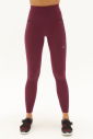 Kadın Mürdüm Yüksek Bel Cepli Esnek ve Toparlayıcı Cepli Sporcu Taytı | 0739 - 9
