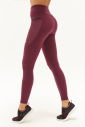 Kadın Mürdüm Yüksek Bel Cepli Esnek ve Toparlayıcı Cepli Sporcu Taytı | 0739 - 10