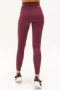 Kadın Mürdüm Yüksek Bel Cepli Esnek ve Toparlayıcı Cepli Sporcu Taytı | 0739 - 3
