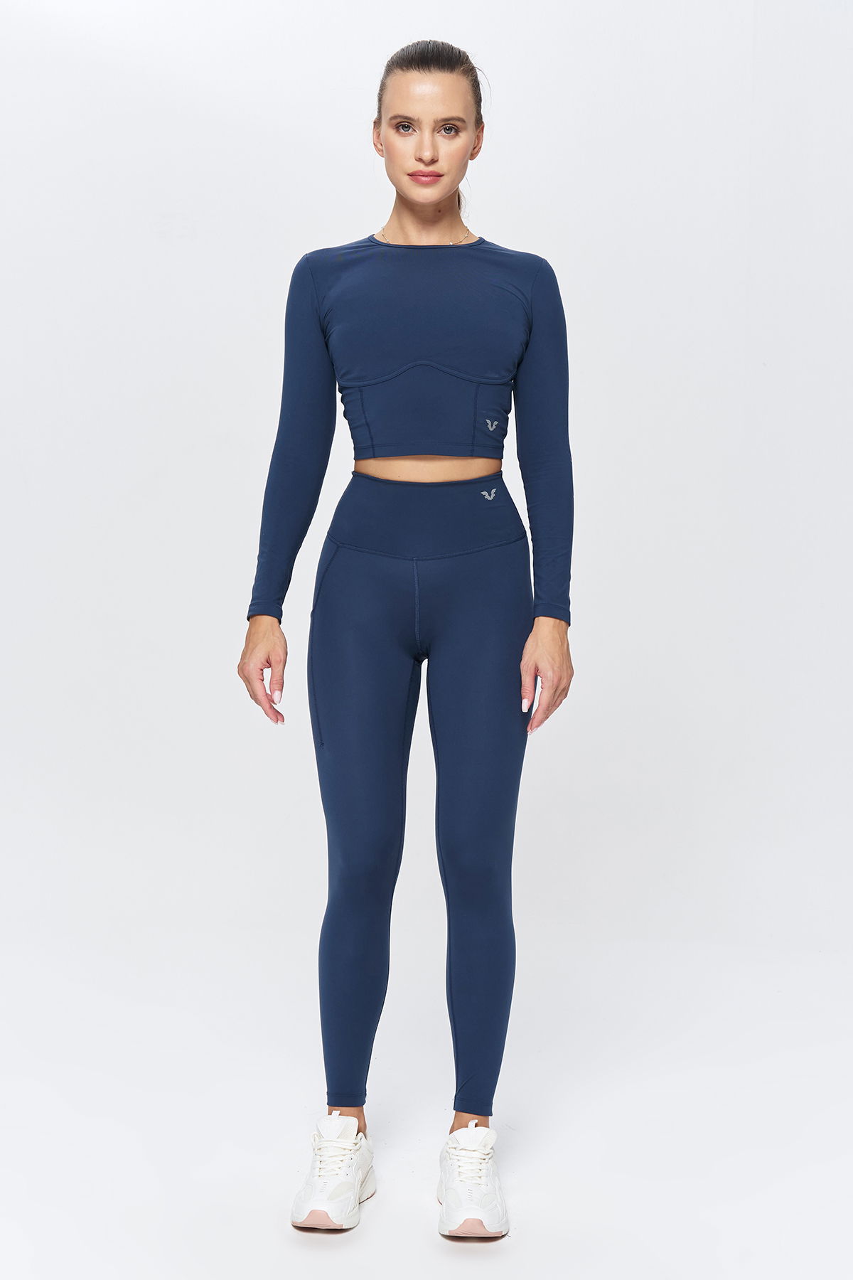 Kadın Carbon Yüksek Bel Fırçalı Yumuşak Toparlayıcı Cepli Sporcu Tayt | 9774 - BİLCEE (1)