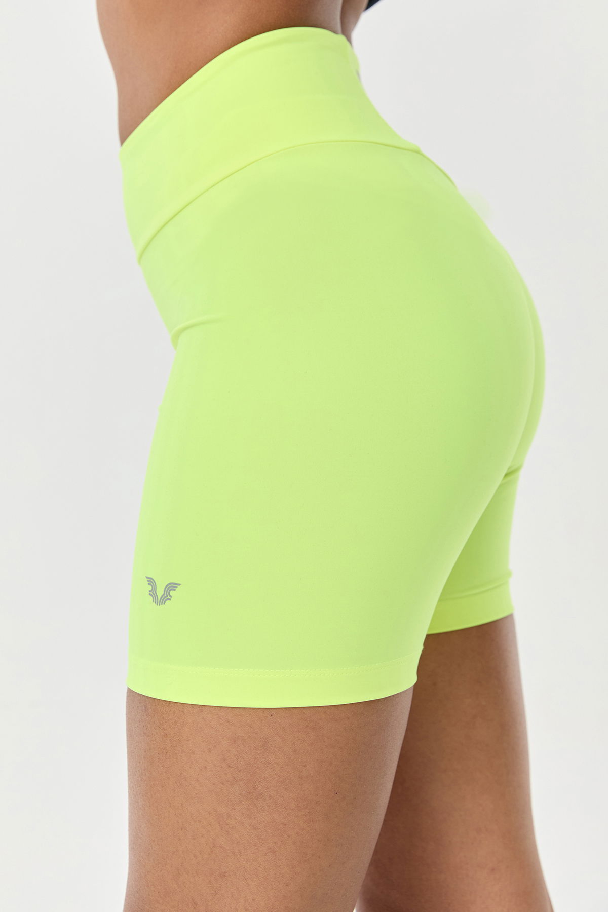 Kadın Fosfor Yüksek Bel Kısa Boy Biker Sporcu Tayt | 9730 - BİLCEE (1)