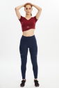 Kadın Lacivert Yüksek Bel Likralı Parçalı Outdoor Tayt Pantolon | 0674 - 1