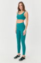 Kadın Yeşil Yüksek Bel Toparlayıcı Full Likralı Sporcu Taytı | 9729 - 4