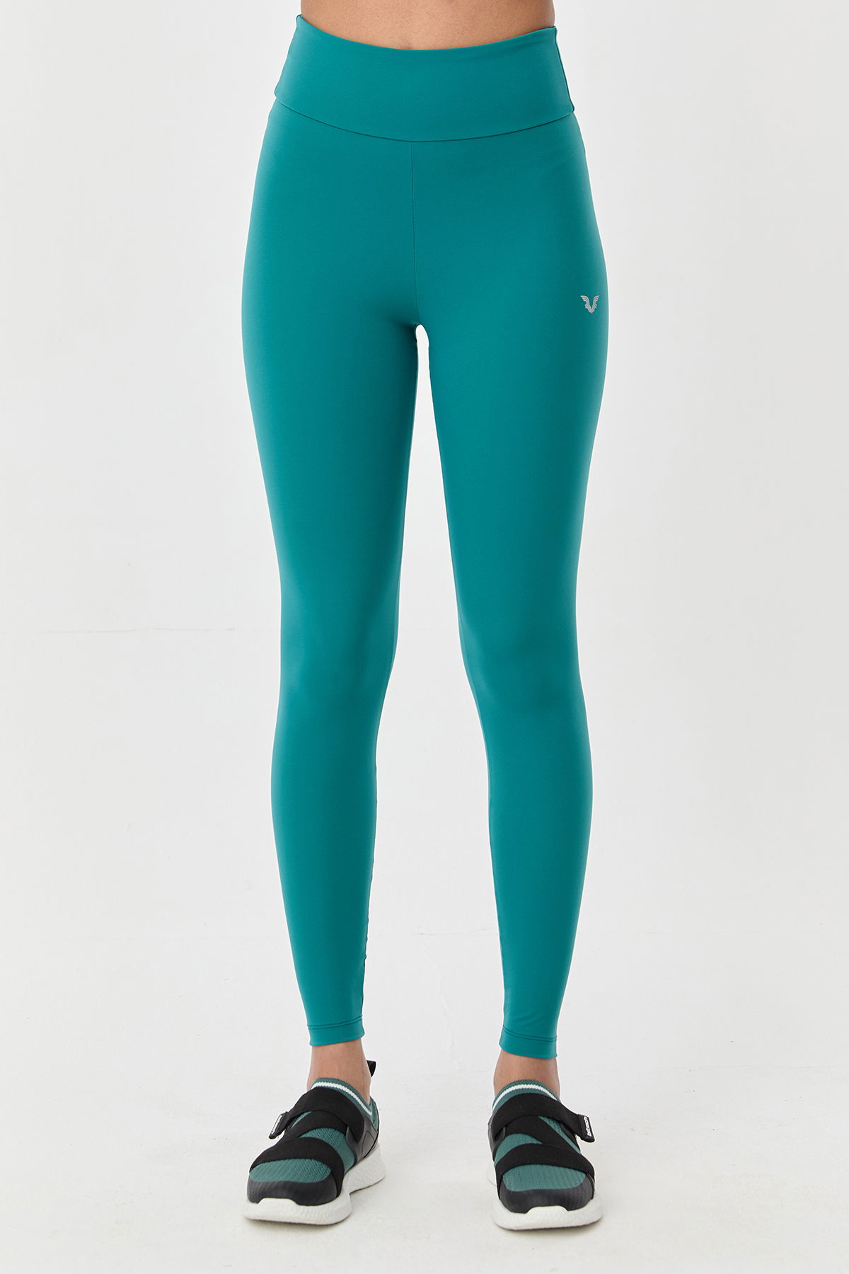 Gymshark Fit Mid Rise Leggings - Emerald/Aqua Green