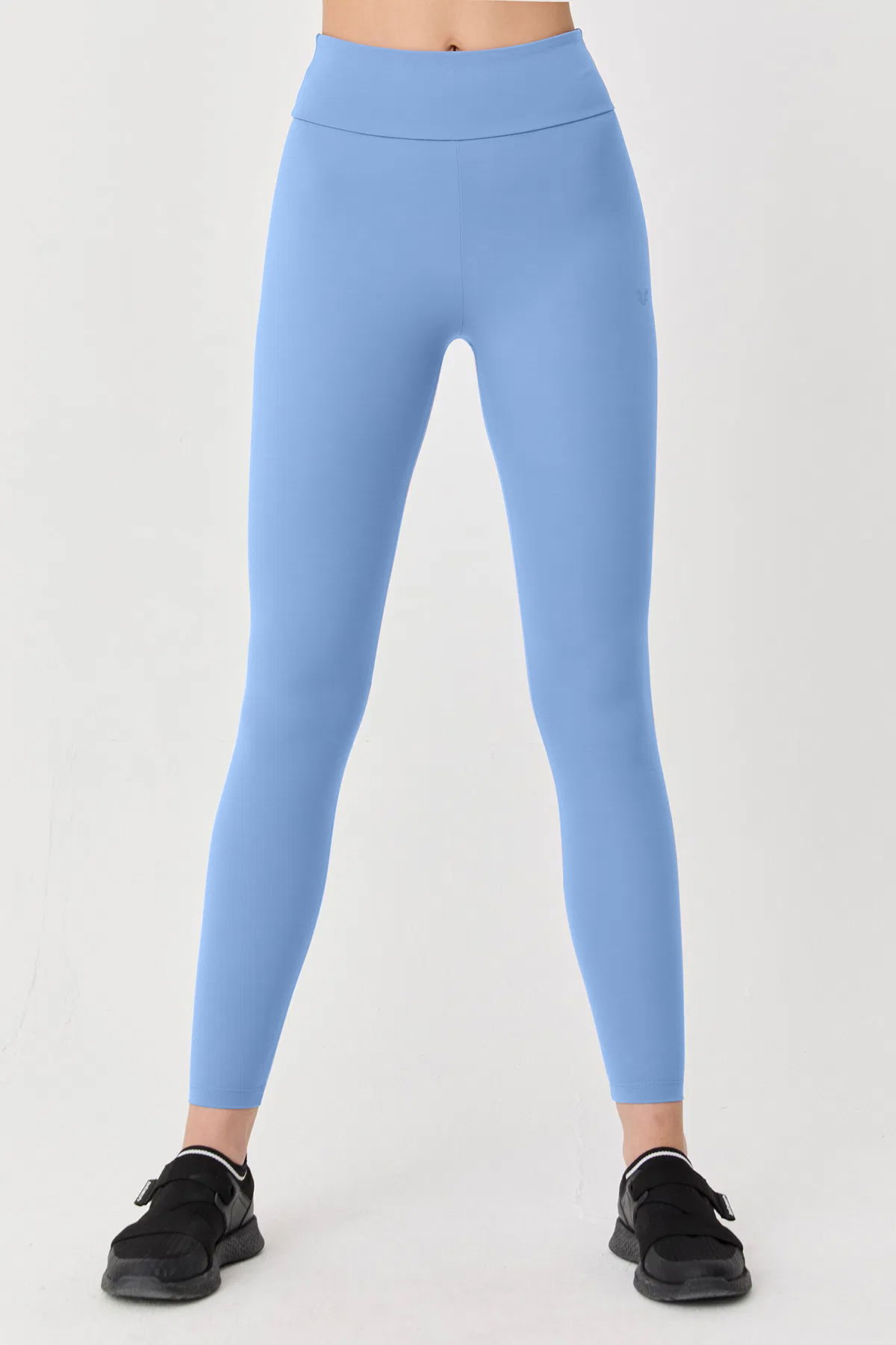 Kadın Azur Yüksek Bel Toparlayıcı Full Likralı Sporcu Taytı | 9729 - BİLCEE