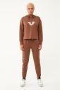 Kadın Kahverengi Yumuşak Dokulu Fashion Sweatshirt 1542 - 6