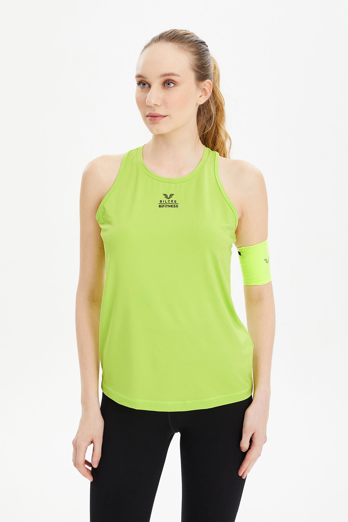 Kadın Yeşil Yumuşak Dokulu Hızlı Kuruyan Performans Atlet | 0539 - BİLCEE