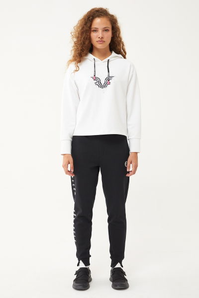 Kadın Siyah Yumuşak Dokulu Likralı Fashion Eşofman Altı | 1589 