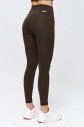 Kadın Kahve Yüksek Bel Fırçalı Yumuşak Toparlayıcı Sporcu Tayt 9819 - 5