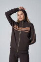 Kadın Kahverengi Fashion Yumuşak Dokulu Şeritli Eşofman Takımı | 4565 - 3