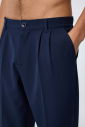  Erkek Teknolojik Kumaş Lacivert Baggy Pantolon | 4590 - 2