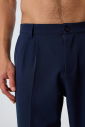  Erkek Teknolojik Kumaş Lacivert Baggy Pantolon | 4590 - 4