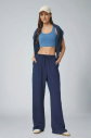 Kadın Lacivert Geniş Paça Modal Eşofman Altı|| 4804 - 2