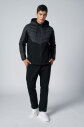  Erkek Siyah 3 İplik Polarlı Çıkma Kapüşonlu Eşofman Takım |4527 - 10
