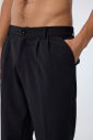  Erkek Teknolojik Kumaş Siyah Baggy Pantolon | 4590 - 2