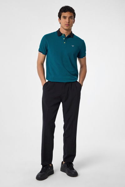  Erkek Teknolojik Kumaş Siyah Baggy Pantolon | 4590 