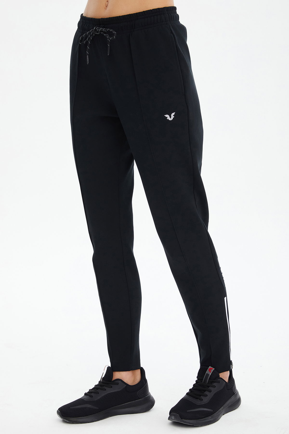 Kadın Siyah Dik Yakalı Eşofman Takımı 0693 - BİLCEE (1)