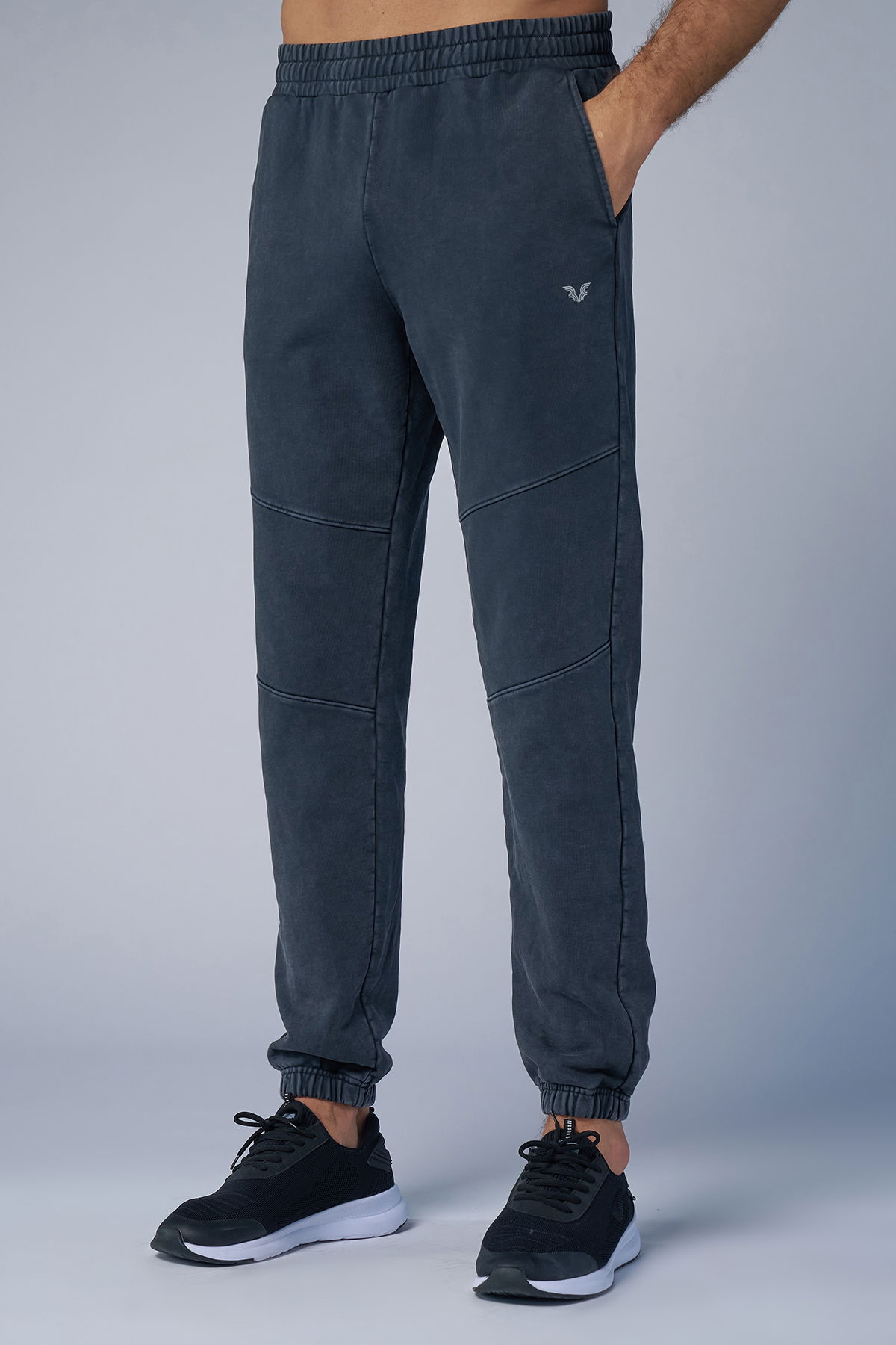 Unisex Antrasit Yıkamalı Washed Eşofman Altı | 3925 - BİLCEE (1)