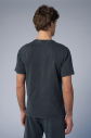 Unisex Antrasit Yıkamalı Washed Oversize Tişört | 3920 - 5