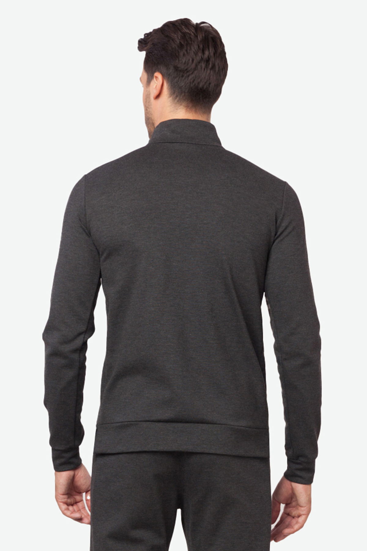Erkek Antrasit Cep Detaylı Dik Yakalı Eşofman Üstü | 2000 - BİLCEE (1)