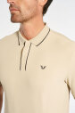 Erkek Polo Yaka Antrenman Bej Tişört | 4908 - 4
