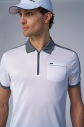 Erkek Beyaz Açık Gri Polo Yaka Tişört | 4193 - 6