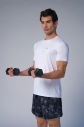 Erkek Beyaz Aktive Spor Tişört | 4185 - 2