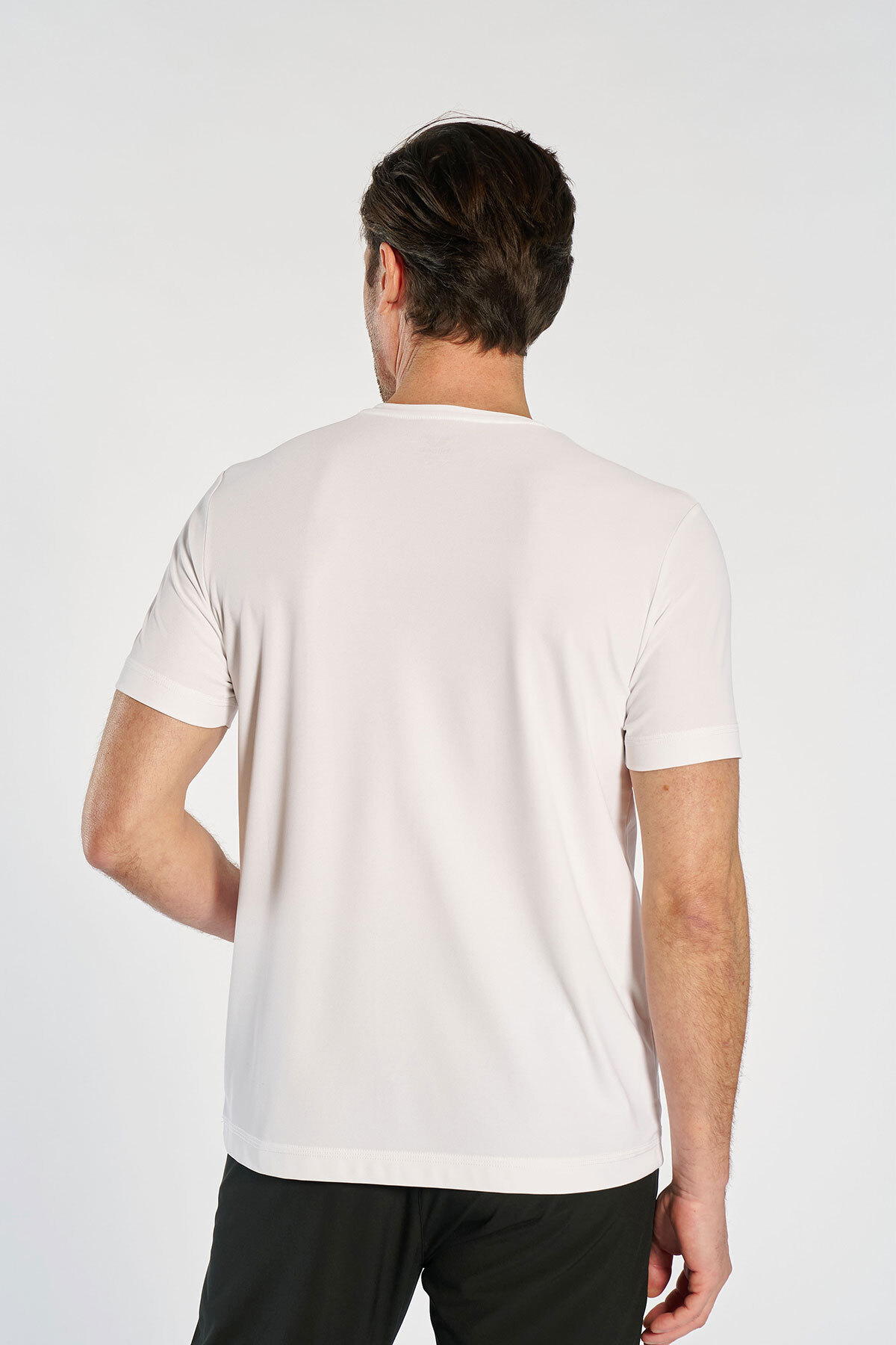 Erkek Beyaz Antrenman Tişört | 4913 - BİLCEE (1)