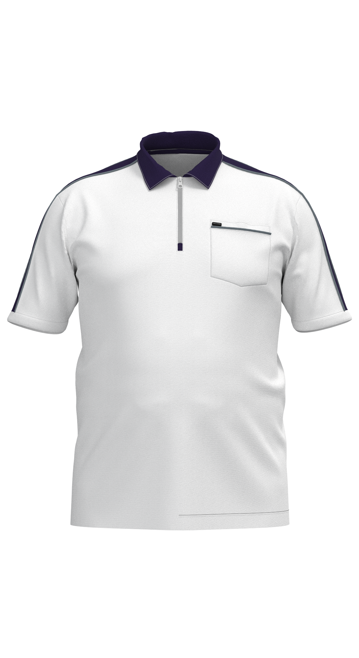 Erkek Beyaz Büyük Beden Polo Yaka Tişört | 4192 - BİLCEE