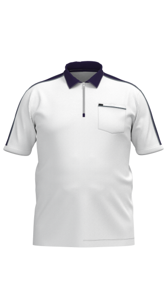 Erkek Beyaz Büyük Beden Polo Yaka Tişört | 4192 