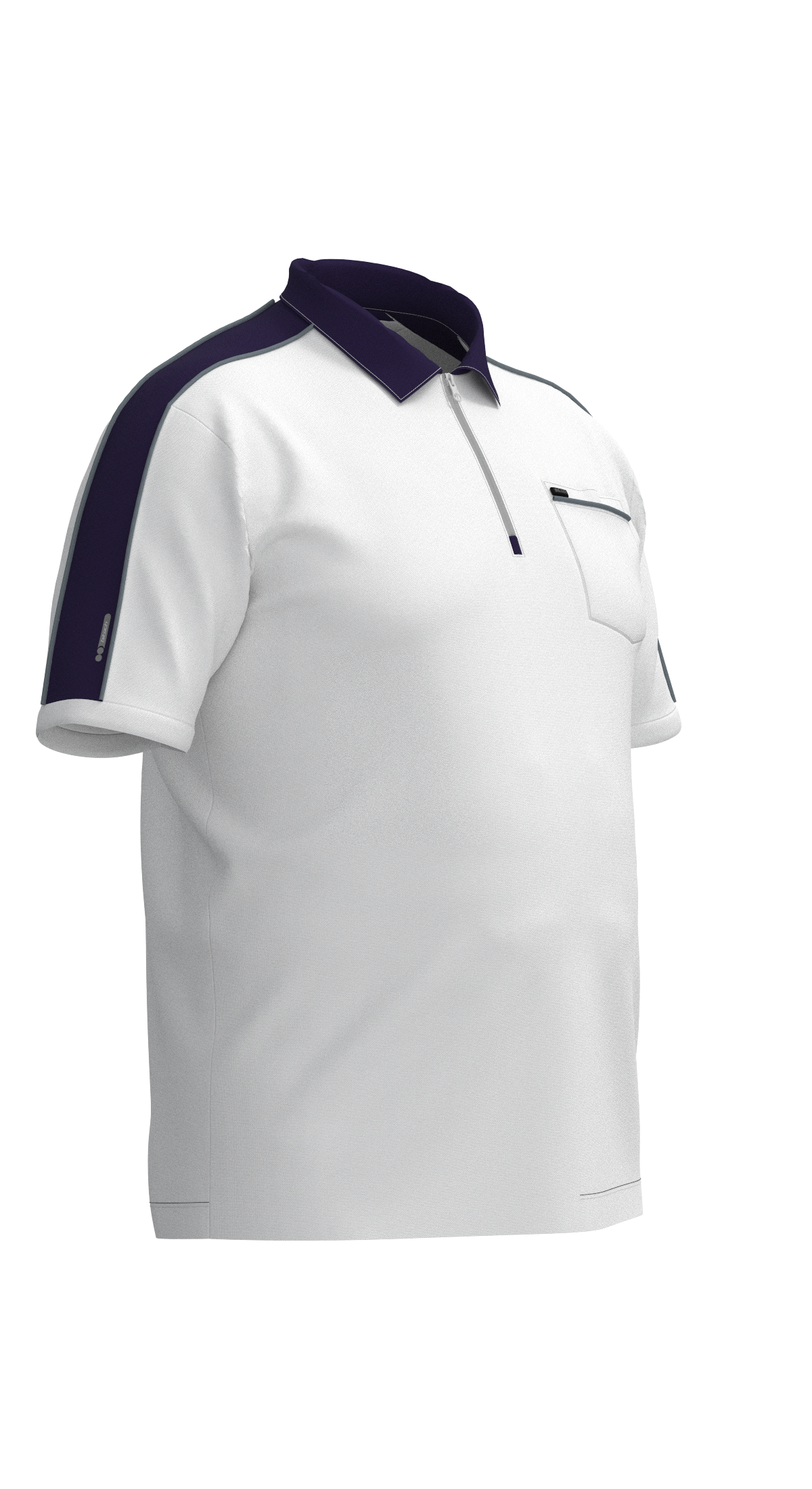 Erkek Beyaz Büyük Beden Polo Yaka Tişört | 4192 - BİLCEE (1)