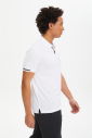 Erkek Beyaz Hızlı Kuruyan Hafif Antrenman Polo Yakalı Tişört | 0508 - 3