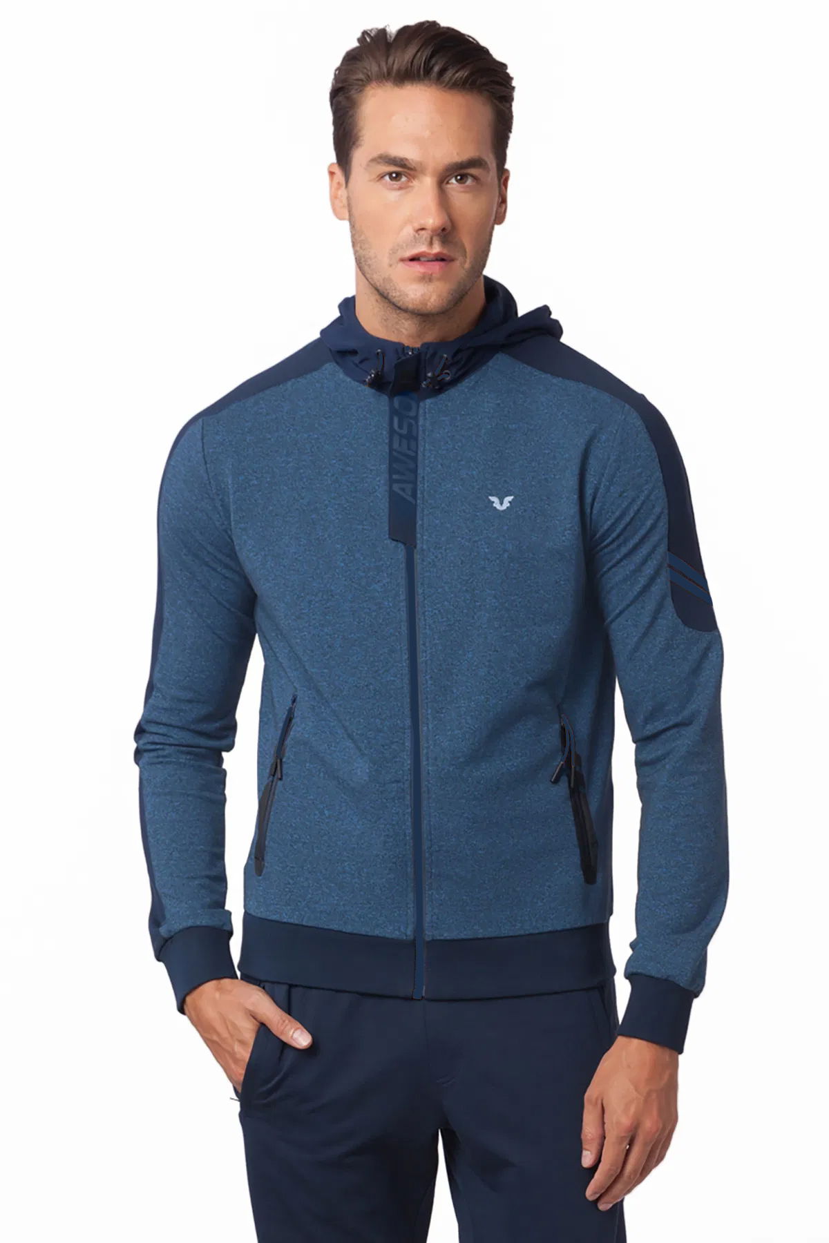 Erkek Indian Baskılı Pamuklu Örme Eşofman Takımı 6101 - BİLCEE