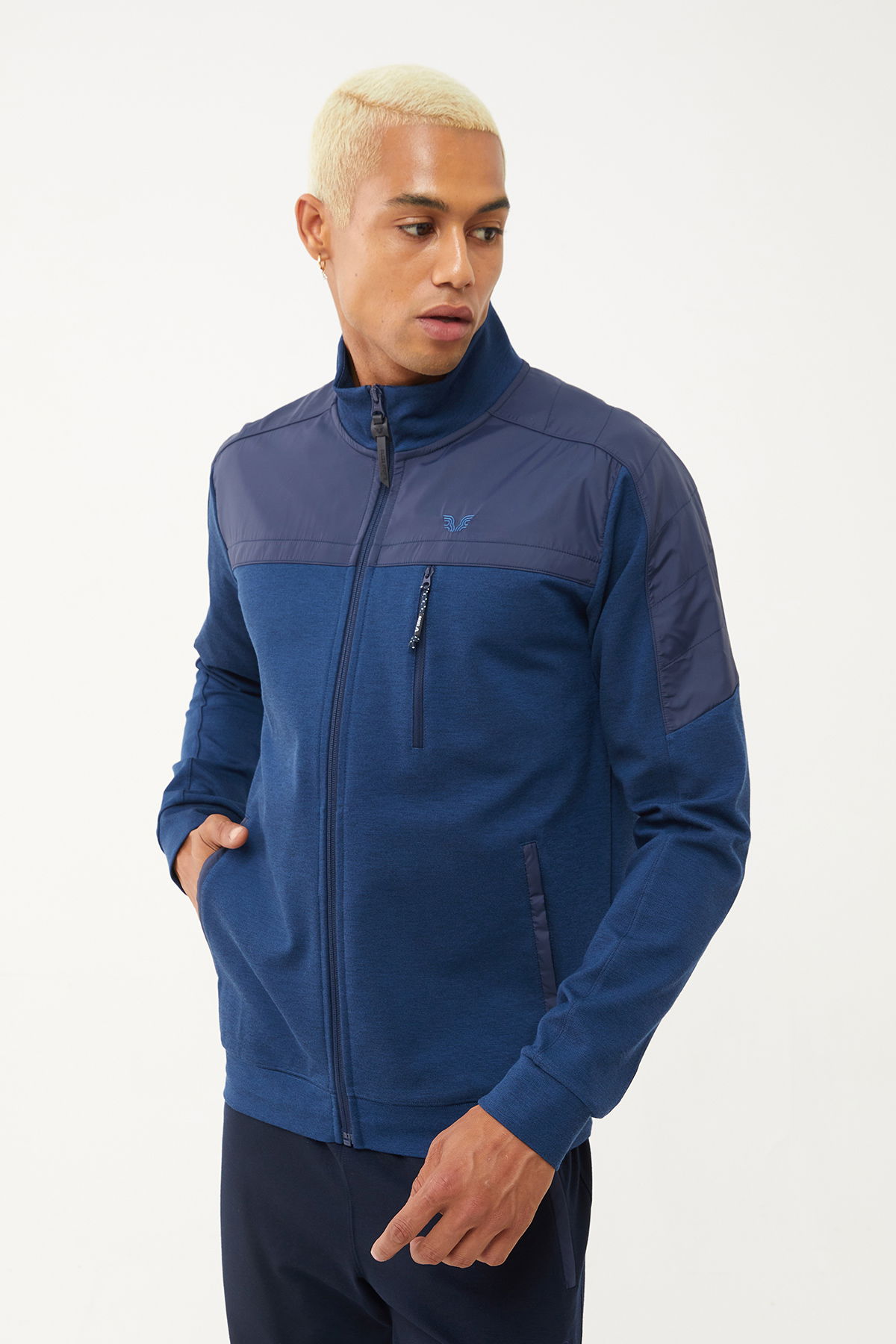 Erkek Indian Cep Detaylı Dokuma Detalı Eşofman Üstü | 2012 - BİLCEE (1)