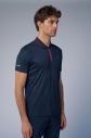 Erkek Lacivert Antrenman Polo Yaka Tişört | 4146 - 2