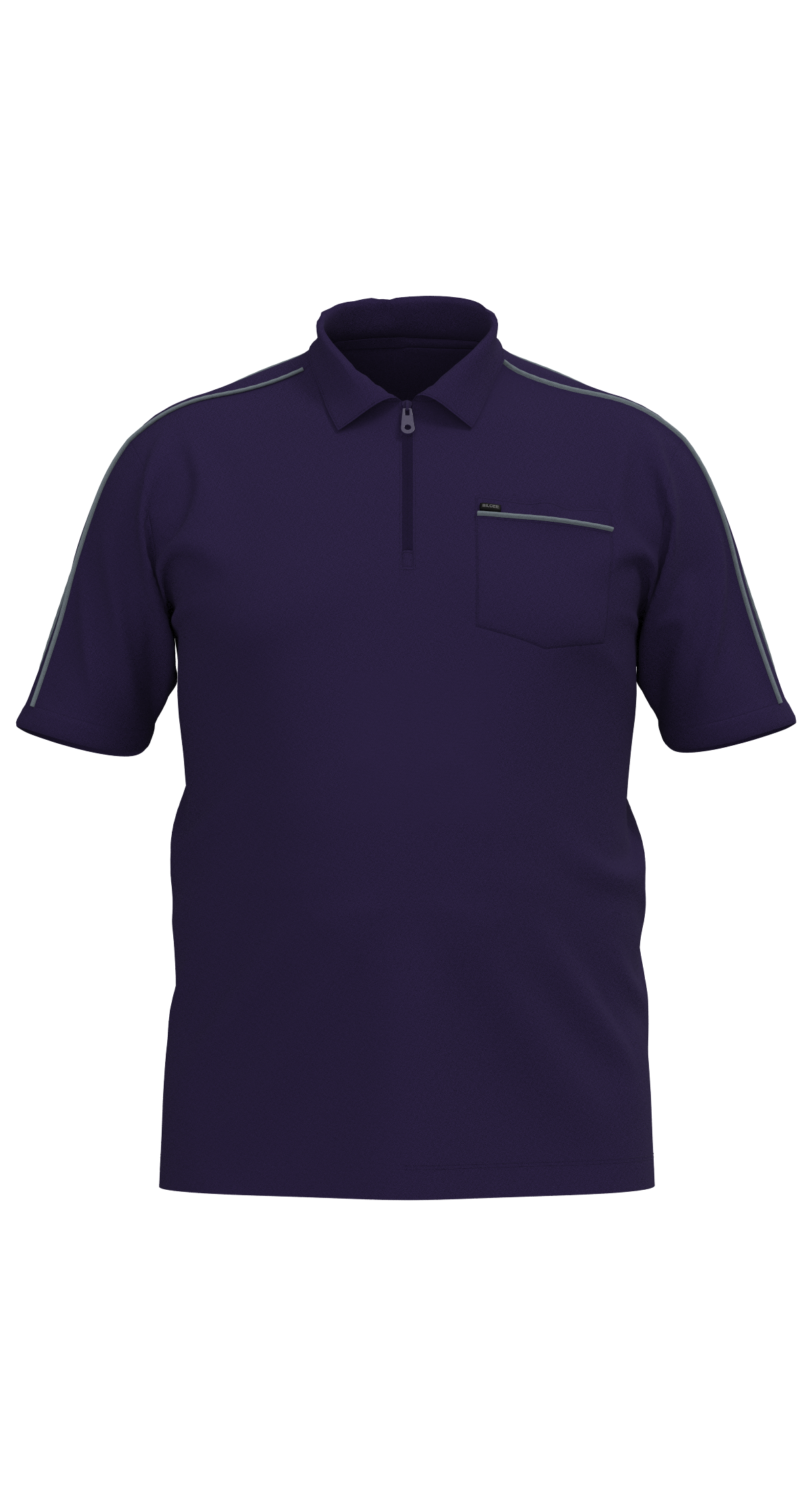 Erkek Lacivert Büyük Beden Polo Yaka Tişört | 4192 - BİLCEE
