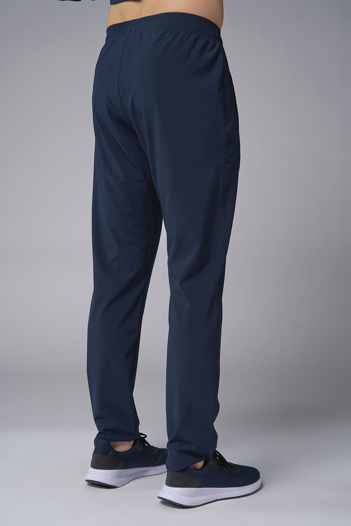 Erkek Lacivert Dik Yakalı Likralı Pamuklu Eşofman Takımı | 3973 - BİLCEE (1)