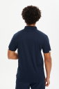 Erkek Lacivert Hızlı Kuruyan Hafif Antrenman Polo Yakalı Tişört | 0508 - 9