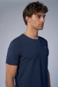 Erkek Lacivert Pamuklu Bisiklet Yaka Spor ve Günlük Pamuklu Tişört | 2374 - 4