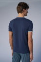 Erkek Lacivert Pamuklu Bisiklet Yaka Spor ve Günlük Pamuklu Tişört | 2374 - 7