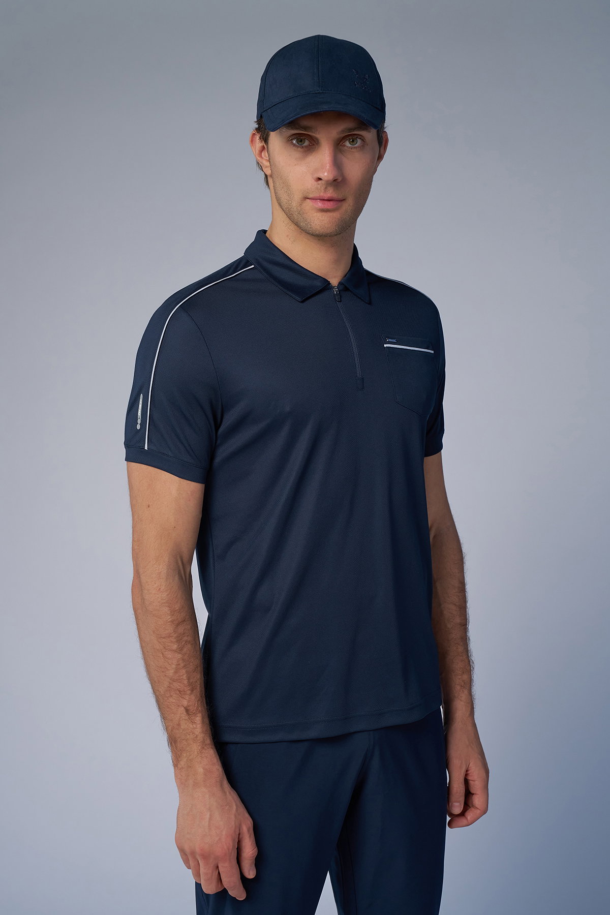 Erkek Lacivert Polo Yaka Tişört | 4193 - BİLCEE (1)