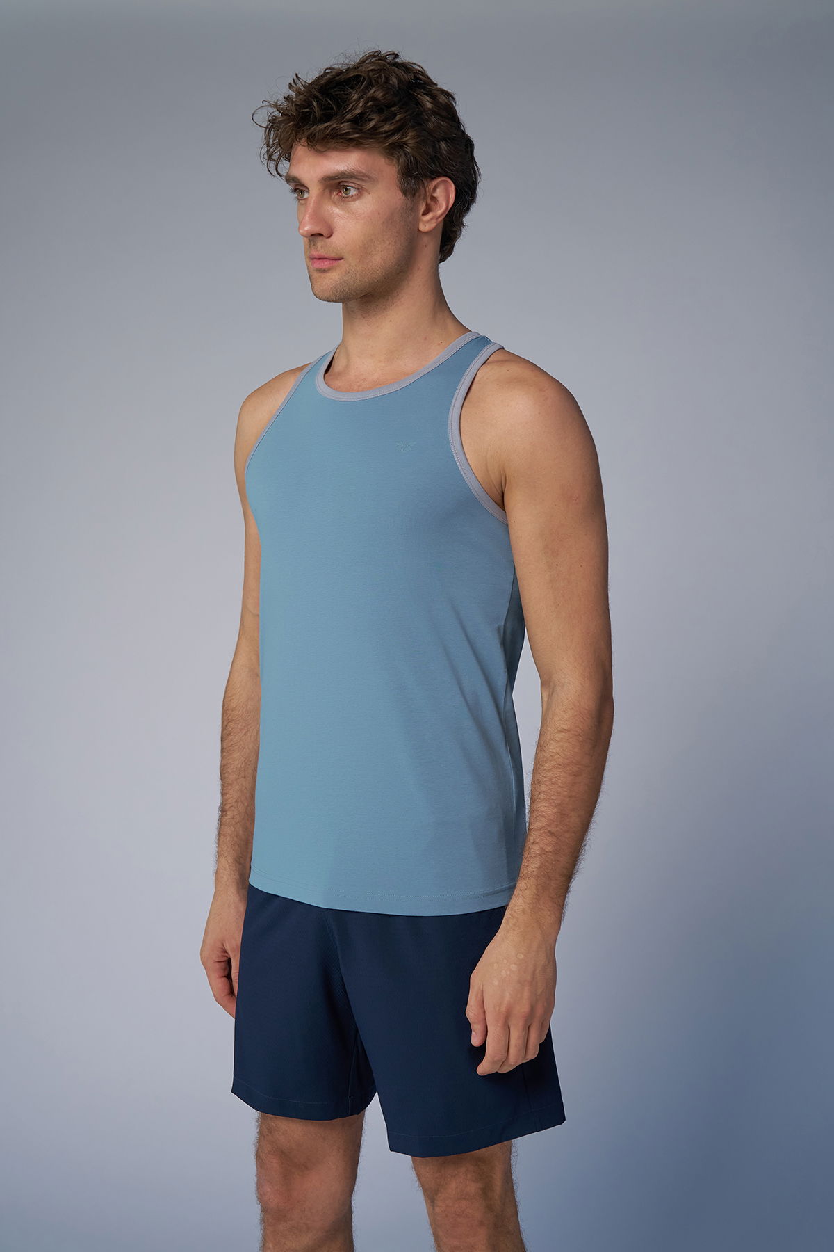 Erkek Mavi Antrenman Atlet | 3944 - BİLCEE (1)