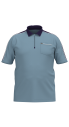 Erkek Mavi Büyük Beden Polo Yaka Tişört | 4192 - 1