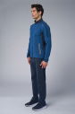 Erkek Mavi Pamuklu Dik Yakalı Eşofman Takımı | 3960 - 1