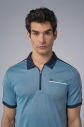 Erkek Mavi Polo Yaka Tişört | 4193 - 3
